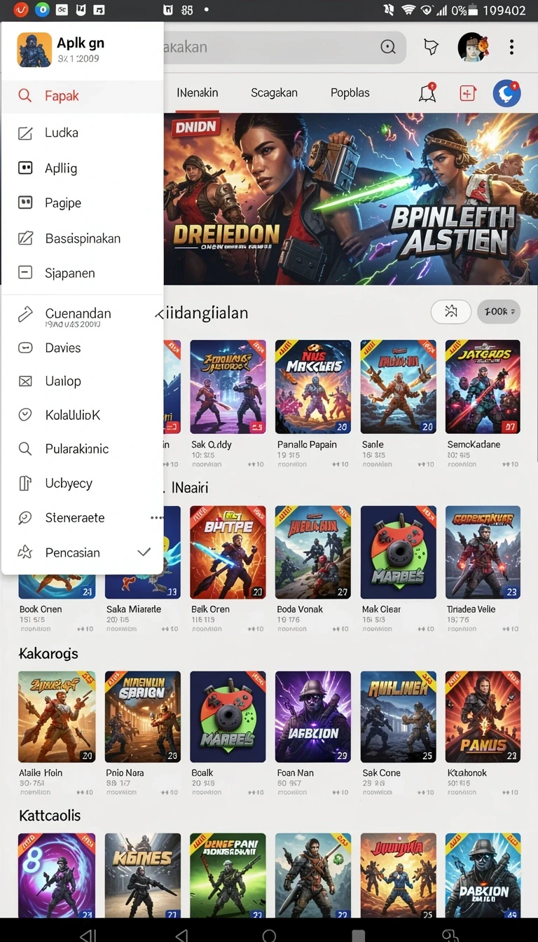 Tampilan utama aplikasi 567luck App APK Terbaru yang intuitif dan efisien.