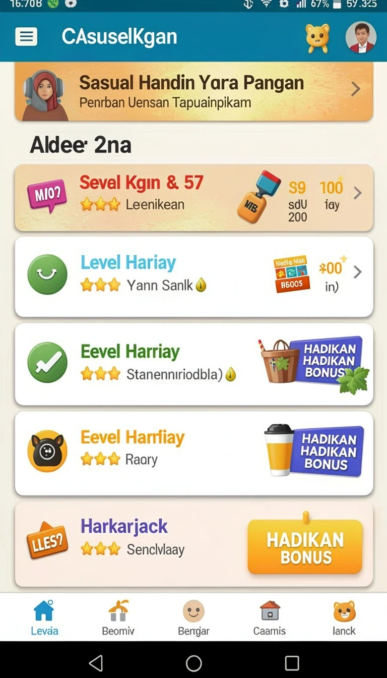 Tampilan utama aplikasi Review Aplikasi 95pgplay yang intuitif dan efisien.